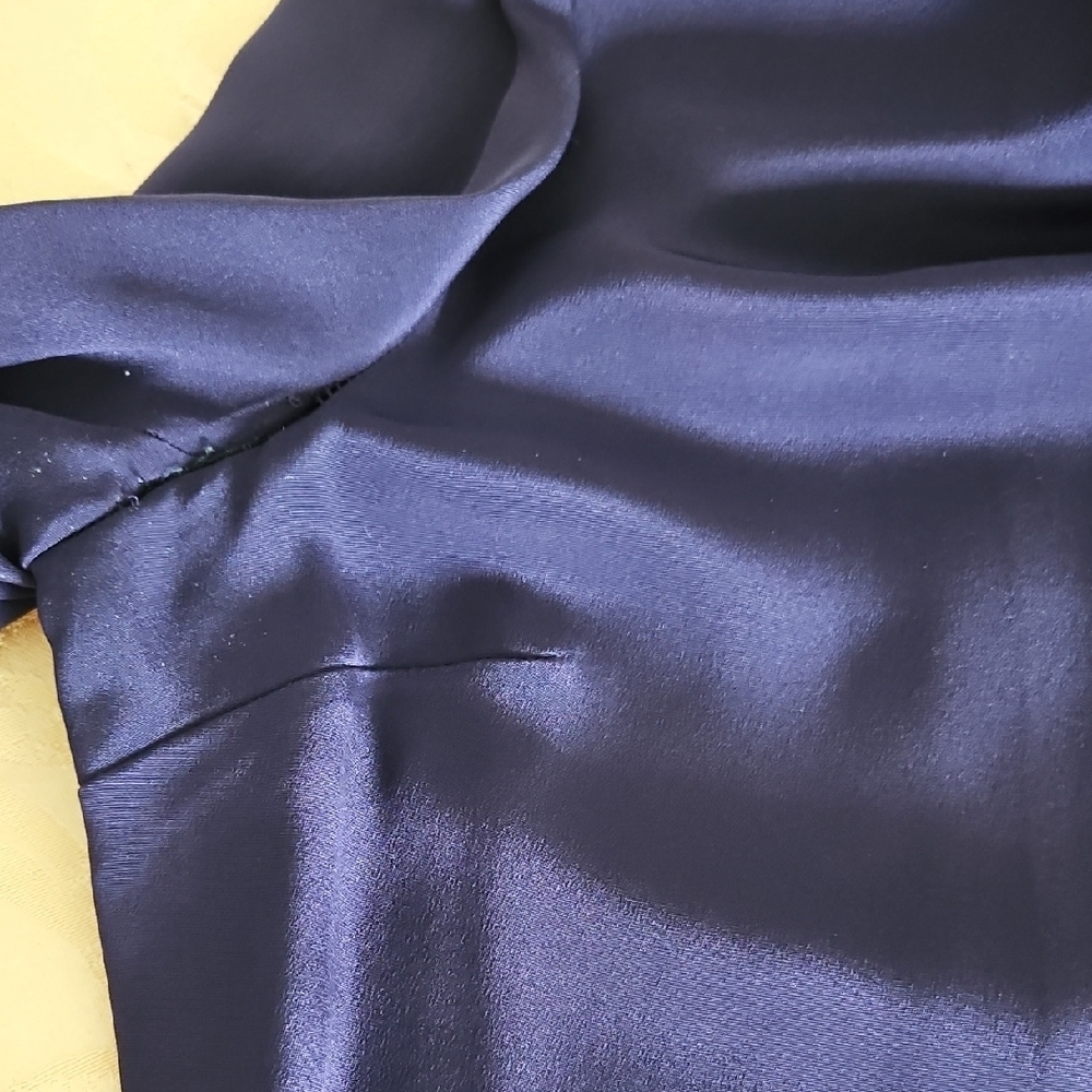 Talbots Deep Purple Silk Blouse - Picture 8 of 8